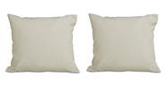 Kit 2 Almofadas Decorativa Quadrado 45x45 cm Cm Sala Quarto Sofá Suede Off White Eli Móveis e Decoração