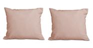 Kit 2 Almofadas Decorativa Quadrado 45x45 cm Cm Sala Quarto Sofá Suede Salmão Eli Móveis e Decoração