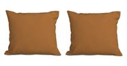 Kit 2 Almofadas Decorativa Quadrado 45x45 cm Cm Sala Quarto Sofá Suede Terracota Eli Móveis e Decoração Kit 2 Almofadas Decorativa Quadrado 45x45 cm Cm Sala Quarto Sofá Suede Terracota Eli Móveis e Decoração