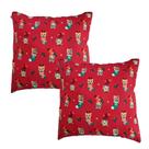 Kit 2 Almofadas Decorativas Natal Oxford 45x45