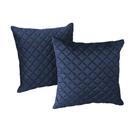Kit 2 Almofadas Tressê 50x50cm Veludo Azul - Nexta Casa