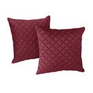 Kit 2 Almofadas Tressê 50x50cm Veludo Marsala - Nexta Casa