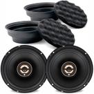 Kit 2 Alto Falante 6 pol Bomber Beat 80W e 2 Buffer Silicone Tecnhoise c/ Espuma Isolamento Acústico