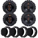 Kit 2 Alto Falantes 2 Vias 62VMS80 160W + 2 Alto Falantes 6TRMS80 160W + 4 Anel Acústico