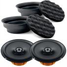 Kit 2 Alto Falantes 6 Hertz DCX165.3 60W e 2 Buffer Silicone Tecnhoise Espuma Isolamento Acústico