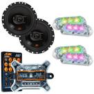 Kit 2 Alto Falantes 6 JBL FLEX4 6TRFX55 110 Watts Rms + Kit 4 Strobo AJK 6W Ritimico 3.0