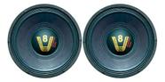 Kit 2 alto falantes compet woofer 12 pol 200w 4 ohms preto pp