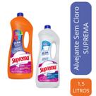 Kit 2 Alvejantes Suprema Branqueador e Alvejantes Remoção de Manchas Roupas Coloridas e Brancas