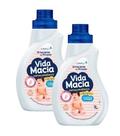 Kit 2 Amaciante Diluido Vida Macia Glicerina e Algodão 1L