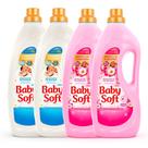 Kit 2 Amaciantes Baby Soft Toque de Cuidado 2l Branco + 2 Amaciantes Baby Soft Toque de Maciez 2l (rosa) Kit 2 Amaciantes Baby Soft Toque de Cuidado 2l Branco + 2 Amaciantes Baby Soft Toque de Maciez 2l (rosa)