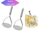 KIT 2 Amassador Batatas Espremedor Manual Legumes Multiuso Aço Inox Cozinha Multiuso KIT 2 Amassador Batatas Espremedor Manual Legumes Multiuso Aço Inox Cozinha Multiuso