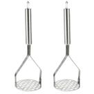 Kit 2 Amassador De Batatas Legumes Purê 26cm Inox Espremedor