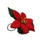 Kit 2 Anéis Porta Guardanapo de Natal Anel Flor Natalina