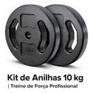 Kit 2 Anilhas 5kg (10kg) Musculação Peso Fitness Academia em Casa