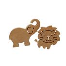 Kit 2 Animais Safari Mdf Cru Elefante Leão Decorar Vitrine Mesa Festa Kit 2 Animais Safari Mdf Cru Elefante Leão Decorar Vitrine Mesa Festa