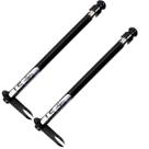 Kit 2 Antena Corta Pipa Cerol Anti Linha Fio Retrovisor Inox Esportiva Moto 6 Estágios Preta