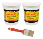 Kit 2 Antimofo Fungos Bactérias Preventivo 900 Ml + Pincel 2 Pol
