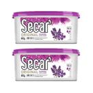 Kit 2 Antimofo Secar Original 80g Absorvedor Umidade Odor Mau Cheiro Ácaros Fungos Bactérias Interno Úmido Banheiro Gaveta Cozinha Balcão Armário