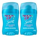 Kit 2 Antitranspirantes em Barra Secret PH Balanceado Lavanda 45g