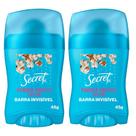 Kit 2 Antitranspirantes em Barra Secret Powder Protect Algodão 45g
