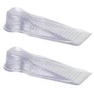Kit 2 Aparadores Travas de Portas Segura PVC Transparentes 11x3,5x2cm Calço Chão Kit 2 Aparadores Travas de Portas Segura PVC Transparentes 11x3,5x2cm Calço Chão