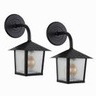 Kit 2 Arandela Colonial Nina Quadrada Vidro Pontilhado E27 Blumenau Bivolt
