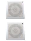 Kit 2 Arandela de Teto Plastico Quadrada Fiamon com Alto Falante 6" 50W RMS 8 Ohms Kit 2 Arandela de Teto Plastico Quadrada Fiamon com Alto Falante 6" 50W RMS 8 Ohms