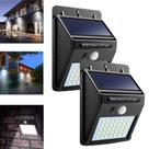 KIT 2 Arandela LED Solar Luminaria Parede Sensor de Presença Uso Externo IP66 6500K KIT 2 Arandela LED Solar Luminaria Parede Sensor de Presença Uso Externo IP66 6500K