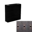 Kit 2 Arandela Led Taschibra Bivolt Pilar Preto 6w 3000/6500