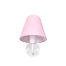 Kit 2 Arandela Parede Infantil Quarto Bebê Cúpula Rosa