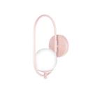 Kit 2 Arandela Parede ONLINE ROSÉ Globo de Vidro BRANCO