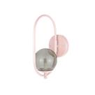 Kit 2 Arandela Parede ONLINE ROSÉ Globo de Vidro FUME Kit 2 Arandela Parede ONLINE ROSÉ Globo de Vidro FUME