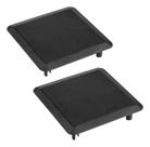 Kit 2 Arandela Quadrada Preta Para Som Ambiente Sem Alto Falante 6'' Para Embutir - Tela Plastica Perfurada