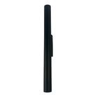 Kit 2 Arandela Tubo Cilindro Aluminio Preto 40cm + Lâmpada Led Branco Quente