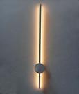 Kit 2 Arandelas 1m Linear Led Cabeceira Parede Luz Indireta