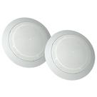 Kit 2 Arandelas Branca Redonda Tela 6 Polegadas Para Alto Falante Som Automotivo Ambiente Caixa Acustica 6 Pol Embutir