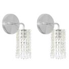 Kit 2 Arandelas De Cristal Acrilico Clearcrillic Redonda!