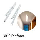 Kit 2 Arandelas Linear Minimalista Plafon Duplo Led 50cm