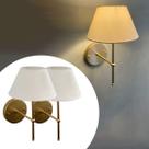Kit 2 Arandelas Luminárias De Parede aluminio bivolt com Cúpula Algodão Ref 16 Kit 2 Arandelas Luminárias De Parede aluminio bivolt com Cúpula Algodão Ref 16