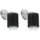 Kit 2 Arandelas Redonda Cganza Linda Preto