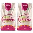 Kit 2 Areia Higienica Biodegradavel Gato Mia 2kg Graos Finos Kit 2 Areia Higienica Biodegradavel Gato Mia 2kg Graos Finos