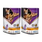 Kit 2 Areia Para Gato Silica Cristais Higiênicos 1,6kg Mec