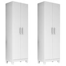 Kit 2 Armários Multiuso Organizador 2 Portas Astrid M07 Branco - Mpozenato