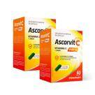 Kit 2 AscorVit C 1000mg Vitamina C + Zinco 60 Cápsulas Maxinutri Kit 2 AscorVit C 1000mg Vitamina C + Zinco 60 Cápsulas Maxinutri