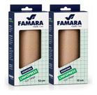 Kit 2 Ataduras Compressivas 12cm Famara Linfopress Lipedema Bege