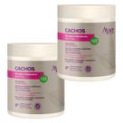 Kit 2 Ativador E Modelador De Cachos Apse Vegano Anti Frizz Creme De Pentar Uso Diario 1Kg
