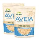 Kit 2 Aveia Flocos Grossos Integral sem Glúten 200g Vitalin Kit 2 Aveia Flocos Grossos Integral sem Glúten 200g Vitalin