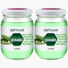 Kit 2 Baba De Quiabo Soft Hair Hidratação Brilho Capilar Natural Vegano 220ml