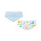Kit 2 Babador Bandana de Bebê 100% Algodão 36cm x 12cm