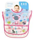 Kit 2 Babadores Impermeáveis Com Bolso Coletor Rosa Clingo